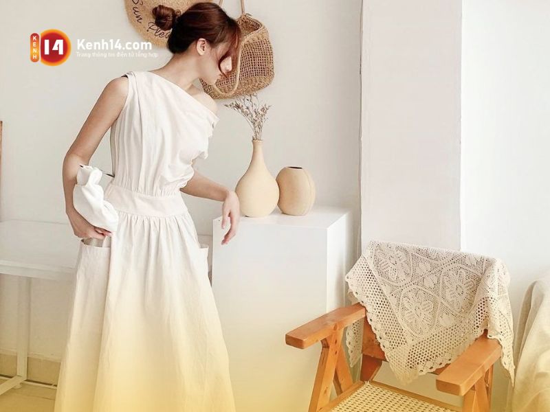 Một chiếc váy liền thanh lịch là điểm cộng khi đi hẹn hò