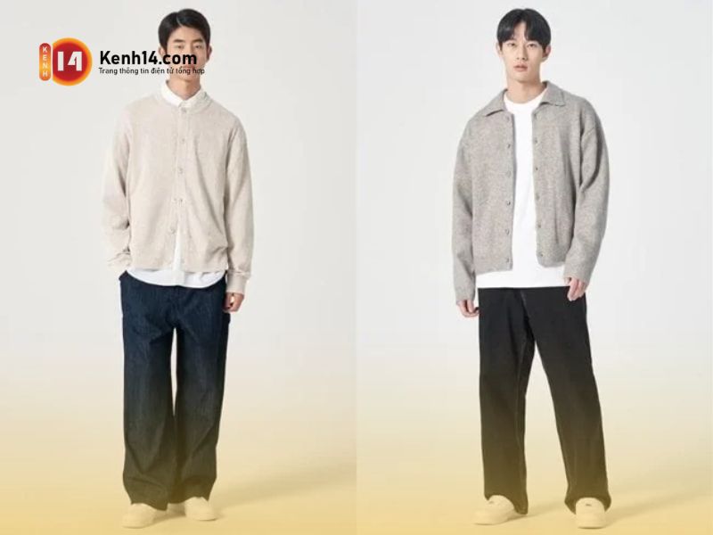 Phối trang phục oversize với quần ống rộng siêu ngầu